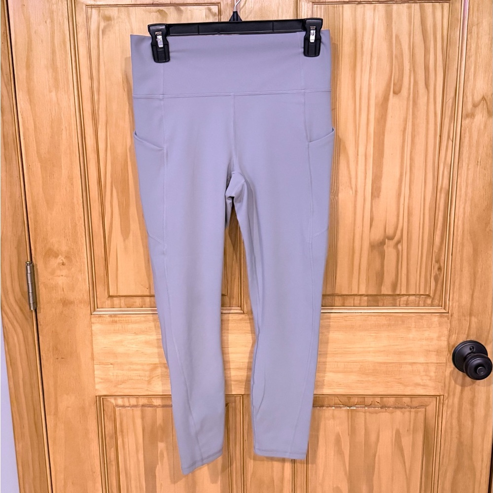 Fabletics Light Gray High-Waisted Leggings